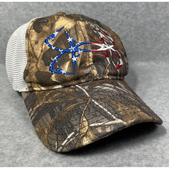 UNDER ARMOUR Hat Camouflage Front Trucker Adjustable‎ Snapback Cap Mesh Back USA - Picture 1 of 14